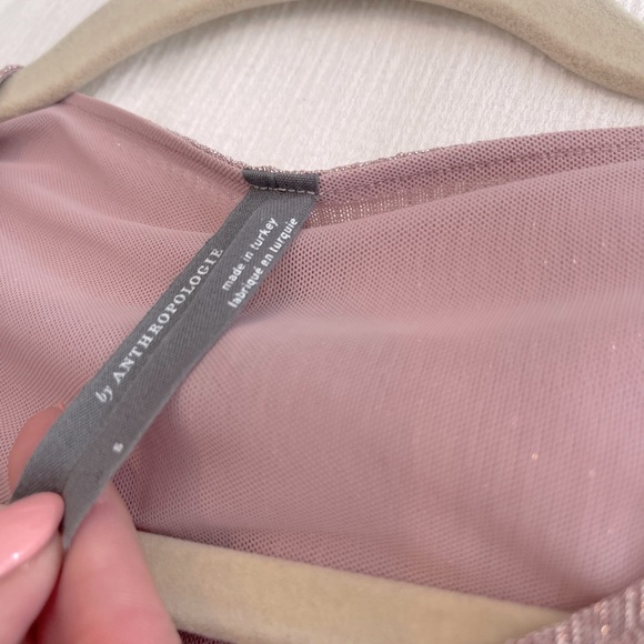 Purple and pink Anthropologie top - Picture 2 of 2